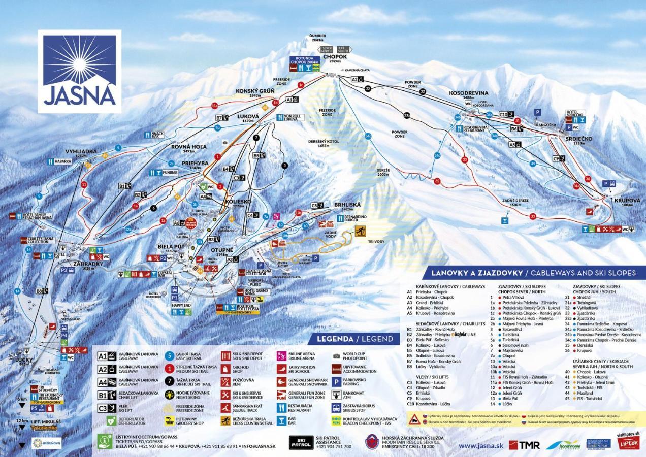 Cardinal Jasna Mountain Wellness Apartment デマノブスカ・ドリーナ エクステリア 写真